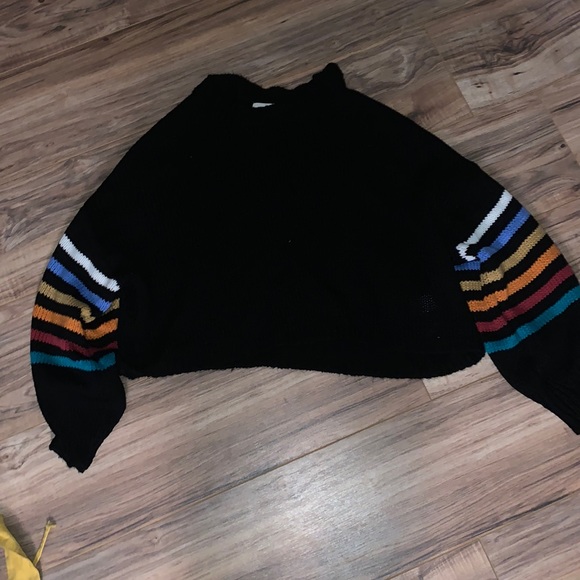 Sweater Ash Black Crop main image 1